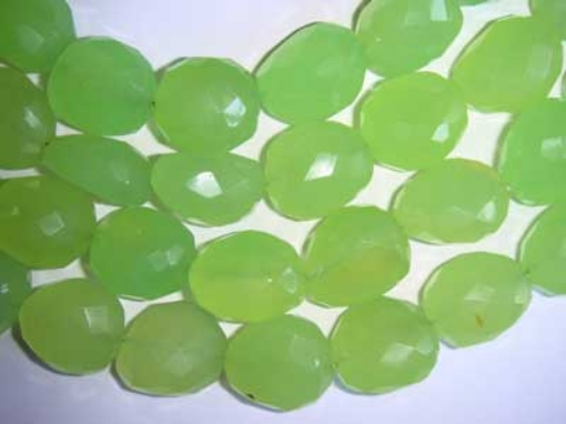 Faceted Chalcy Lime Tumble