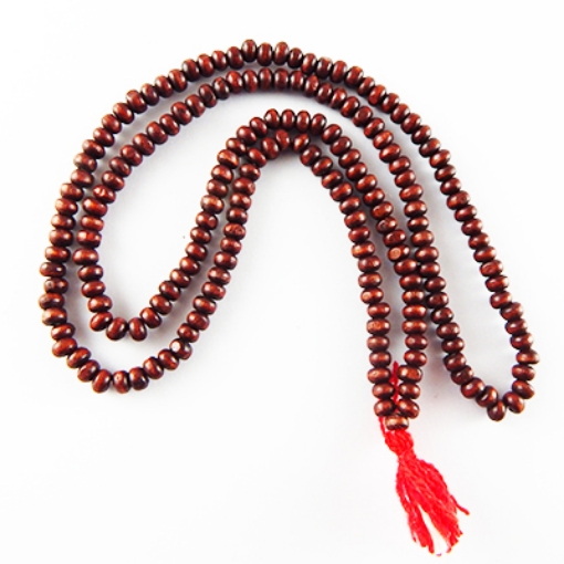  Free Shipping 4mm Dyed Plain wood mala