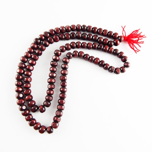 Free Shipping  7mm Plain wood Dyed mala