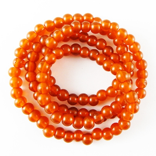 Glass Mala Beads 6mm Round