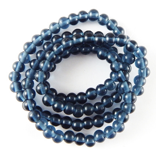 Glass Mala Beads 7mm Round