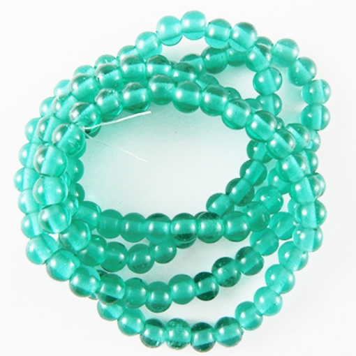 Glass Mala Beads 6mm Round