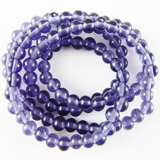 Glass Mala Beads 7mm Round