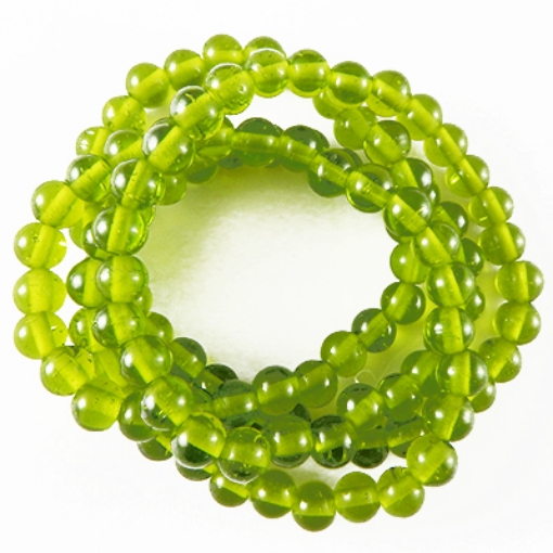 Glass Mala Beads 7mm Round