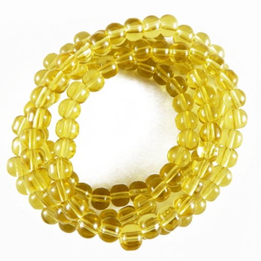 Glass Mala Beads 6mm Round