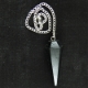Black Agate Pendulum with Metal Chain Black Agate Pendulum with Metal Chain