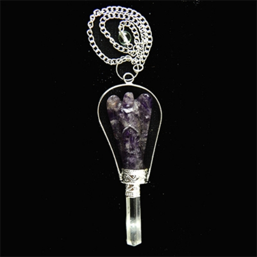 Amethyst Pendulum with Metal Chain