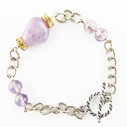 Gemstone Amethyst Bracelet