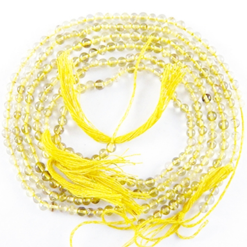 Lemon Topaz mala beads