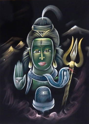 Hand Painted Shiva