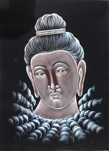 Hand Painted Buddha