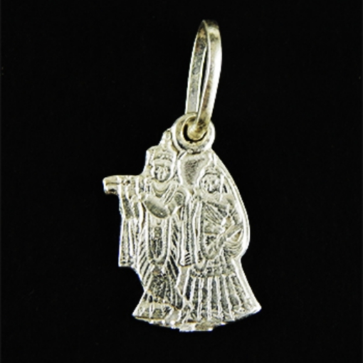 Silver Radha Krishna Pendant