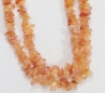 Carnelian chips beads