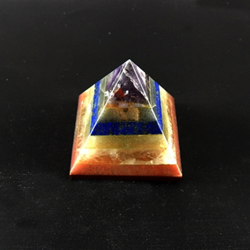 7 Chakra Stone 7 Stone  Pyramid