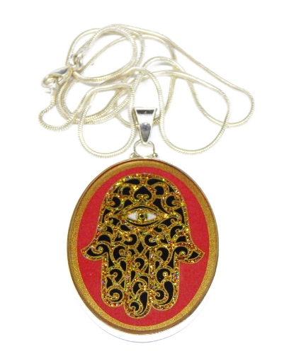 Sacred Geometry :  Hamsa Pendant