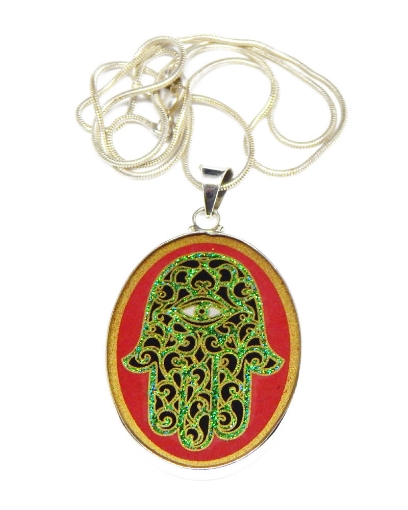 Sacred Geometry :  Hamsa Pendant