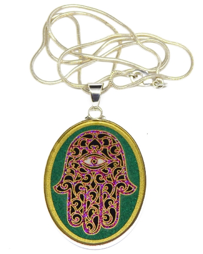 Sacred Geometry :  Hamsa Pendant