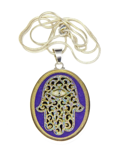 Sacred Geometry :  Hamsa Pendant