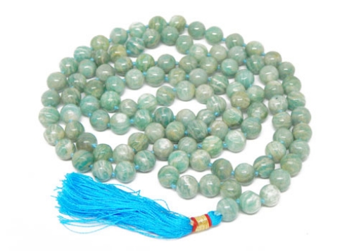 Picture of Amazonite Mala : 108+1 Beads Knotted Mala