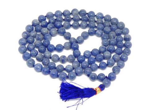 Picture of Sodalite Mala : 108+1 Beads Knotted Mala