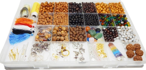 Mala Making Kit : Approx 2000 pcs of Mala Beads and Supplies