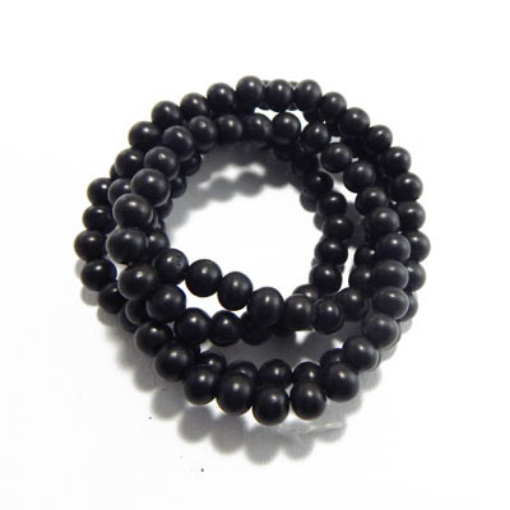 Ebony Wood Beads 8mm