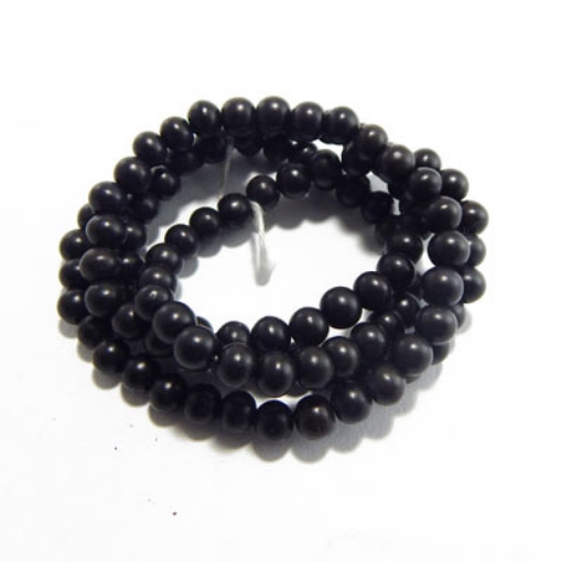 Ebony Wood Beads 9mm