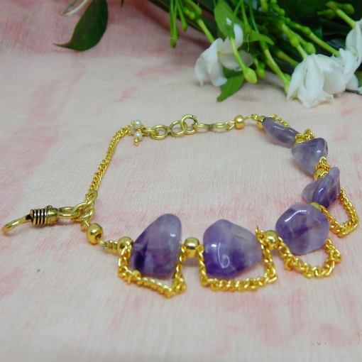 Gemstone Amethyst Bracelet