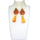 Rudraksha & Stone Beads Earring Rudraksha & Stone Beads Earring