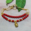 Gemstone Coral Bracelet 6mm round