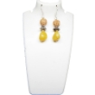 Rudraksha & Stone Tumble Earring