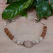 RoseQuartz & Rudraksha Beads Bracelet