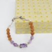 Amethyst & Rudraksha Beads Bracelet