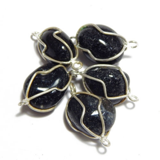 Black Onyx Wire Wrapped Tumble