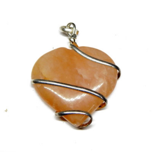 Carnelian Wire Wrapped Pendant