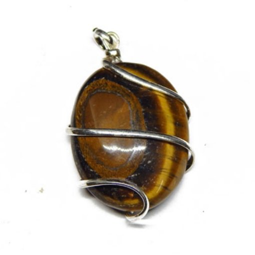 Tiger Eye Oval Pendant