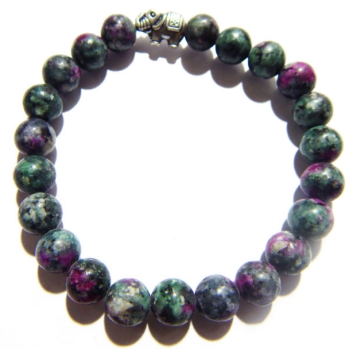 Ruby Zoisite Gemstone Bracelet 