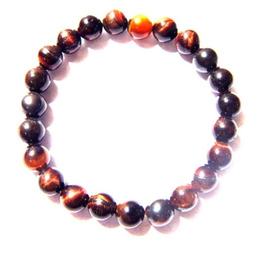 Red Tiger Eye  Gemstone Bracelet 