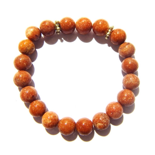 Peach Moonstone  Gemstone Bracelet 