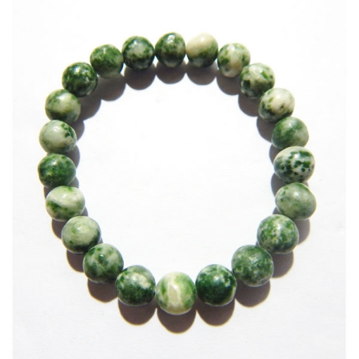 Green Spot Jasper Gemstone Bracelet