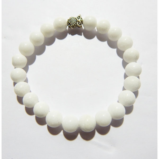 White Jade   Gemstone Bracelet