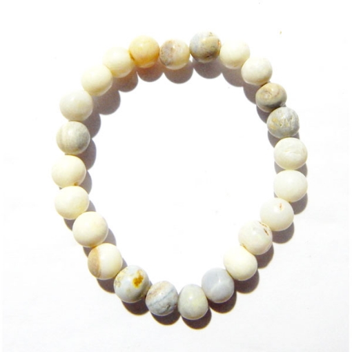 White Opal Gemstone Bracelet 