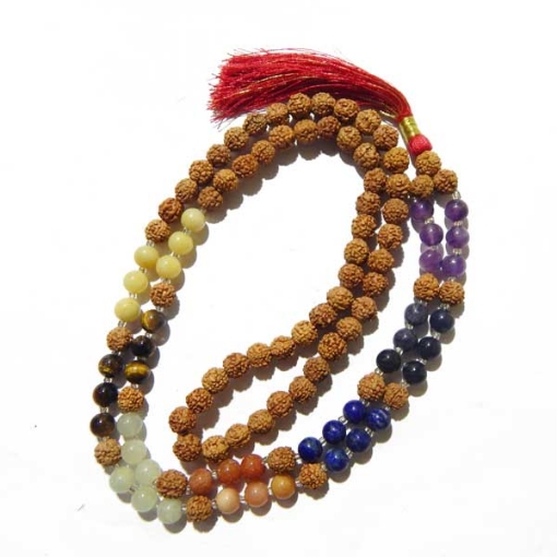 7 Chakra Rudraksha Mala