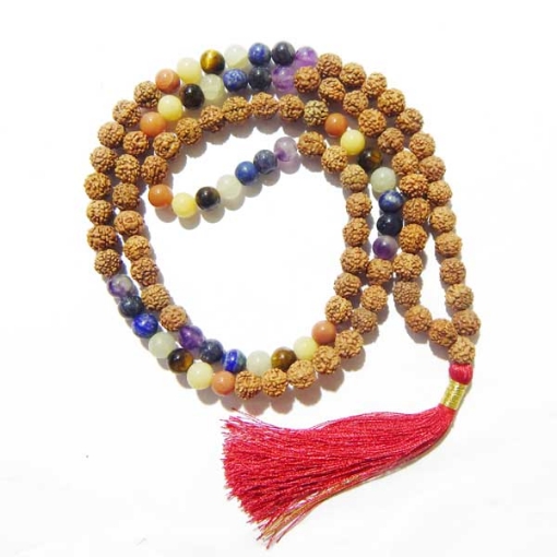 7 Chakra Rudraksha Mala