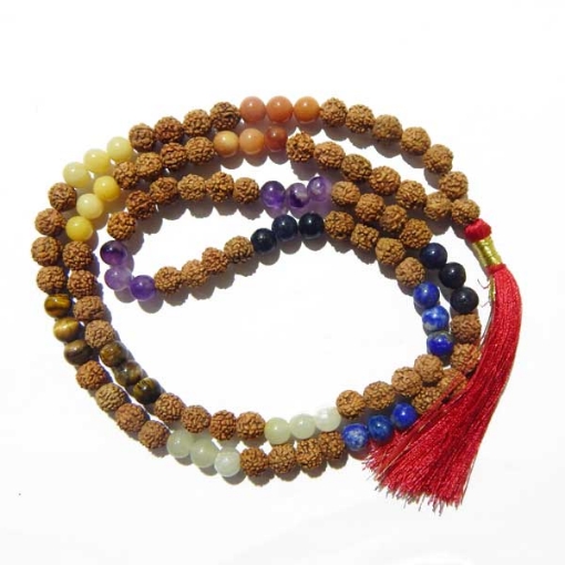 7 Chakra Rudraksha Mala