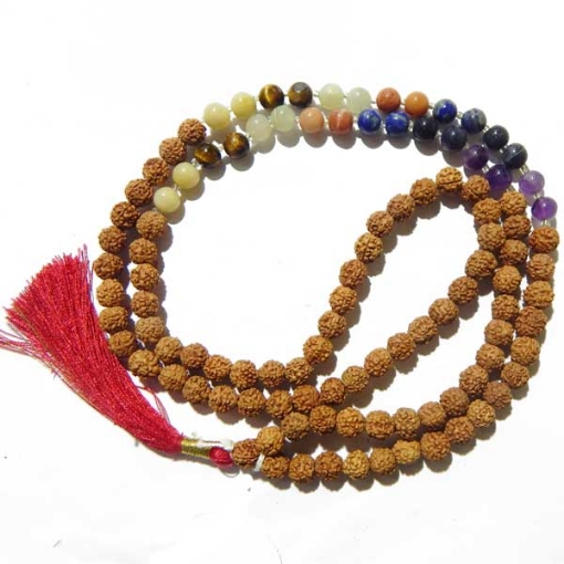 7 Chakra Rudraksha Mala