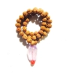 5 Face Rudraksha Mala with Amethyst Pendant