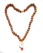 5 Face Rudraksha Mala with Crystal Pendant