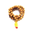 5 Face Rudraksha Mala with Citrine Pendant