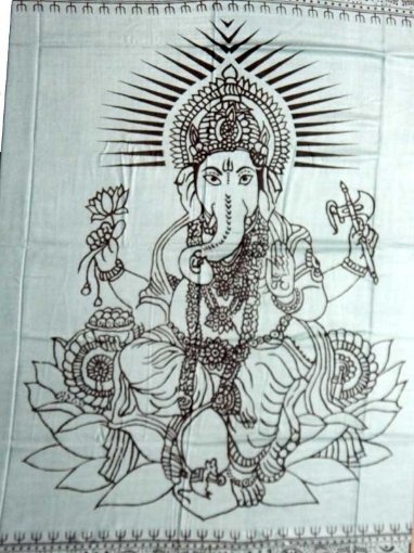 Large Size Ganesha Printed Stol